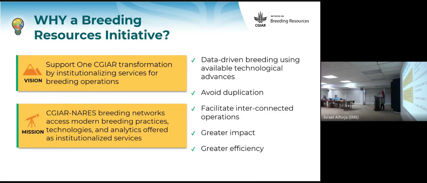 First BRS general meeting conducted for EBS and service laboratory teams at IRRI HQ