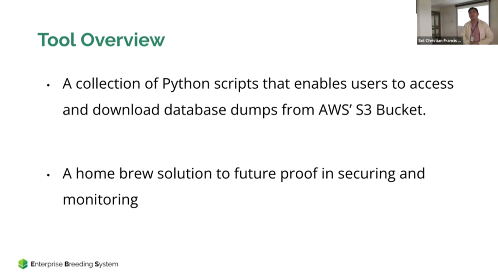 Software Platform Engineering Junior Specialist Sol Marfil introduces AWS PyScripts